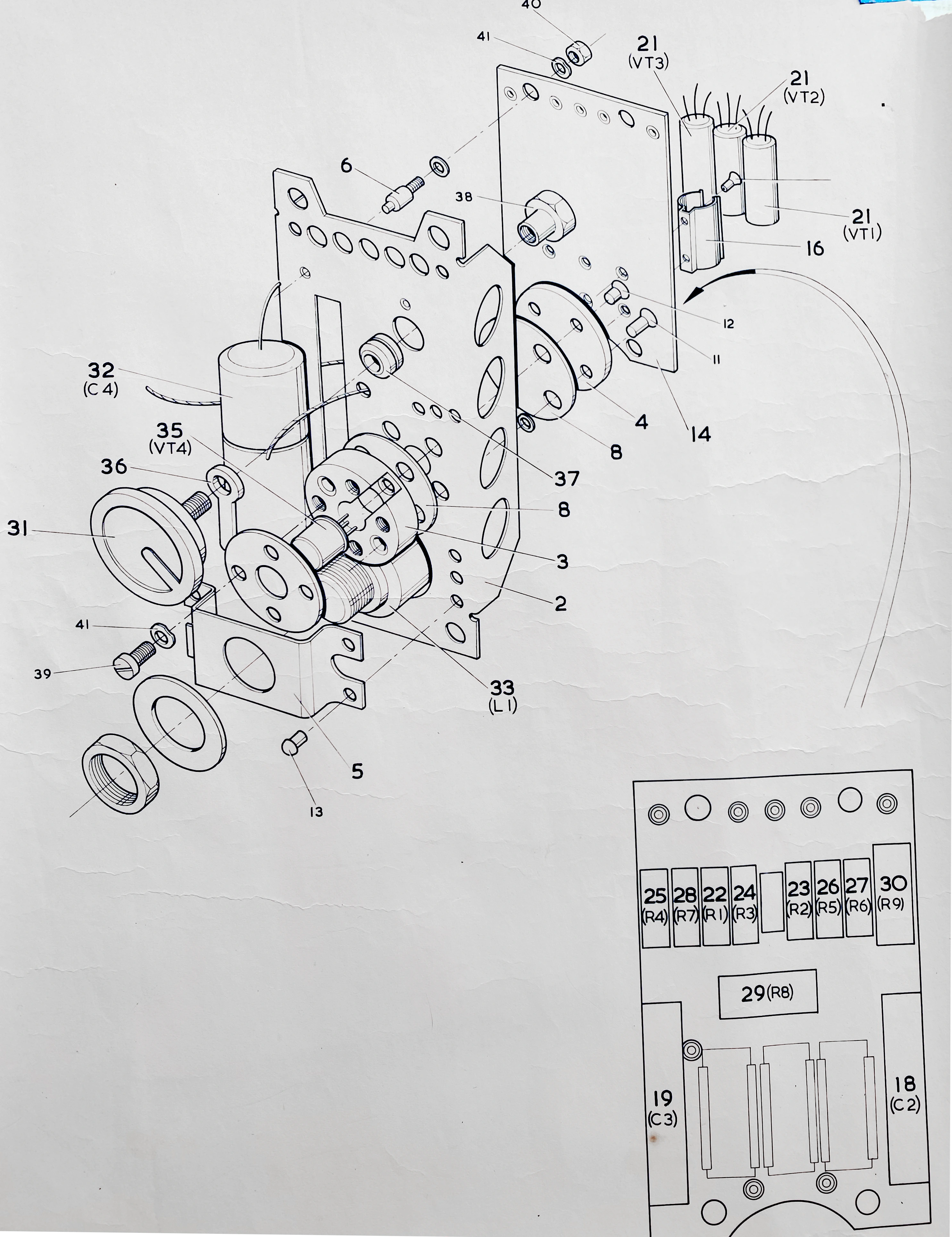 Technical drawing by Colin Butcher