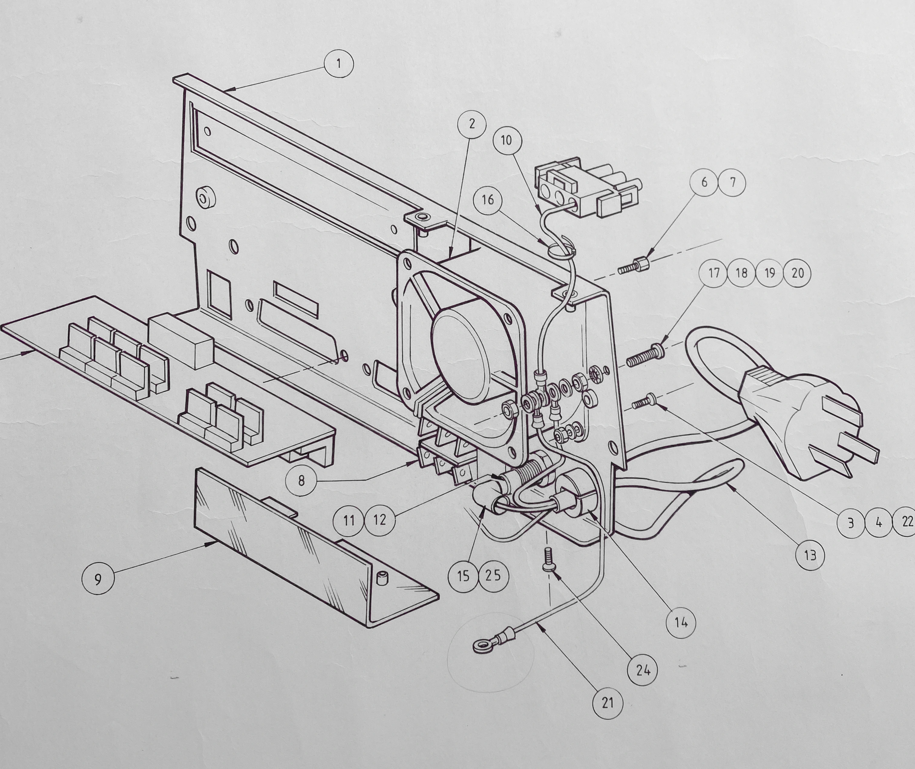 Technical drawing by Colin Butcher